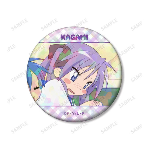 "Lucky Star" Kagami Hiiragi Scene Hologram Pin Badge 3-Piece Set