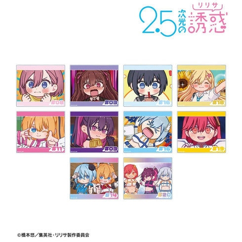 "The Temptation of 2.5D" Trading Yuru Koma Acrylic Cards (Sold by the box)