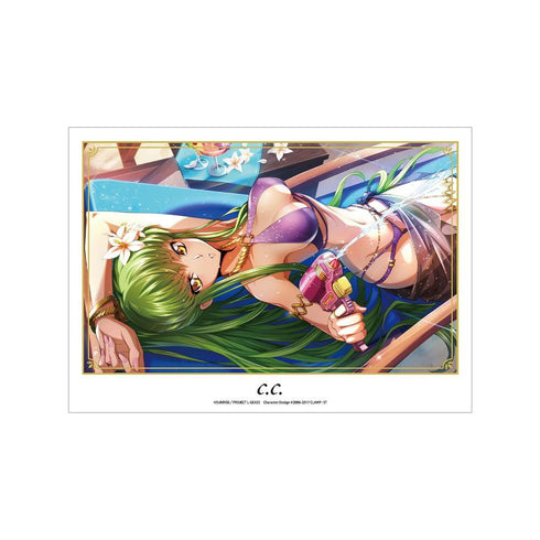 《Code Geass 反叛的魯路修:失落的故事》【神秘夏日裝扮】C.C. A3 霧面加工海報
