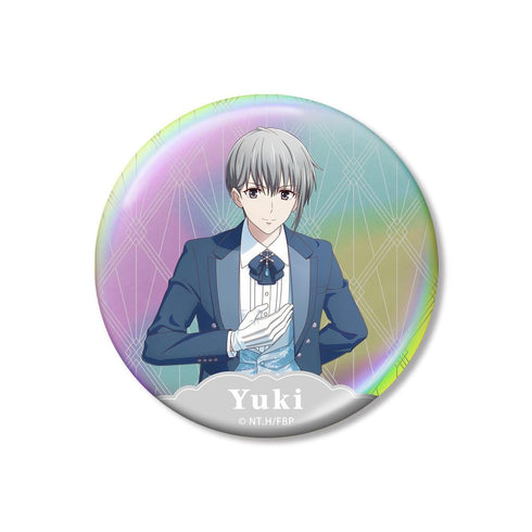 『フルーツバスケット』描き下ろし 草摩由希 スノーメイド&執事ver. 75mmオーロラ缶バッジ