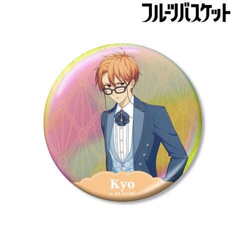 『フルーツバスケット』描き下ろし 草摩夾 スノーメイド&執事ver. 75mmオーロラ缶バッジ
