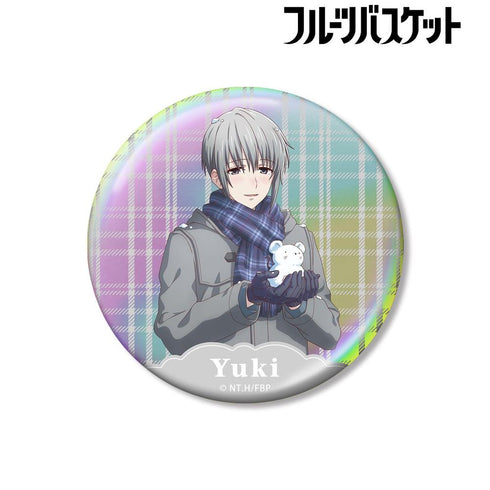 『フルーツバスケット』描き下ろし 草摩由希 雪遊びver. 75mmオーロラ缶バッジ