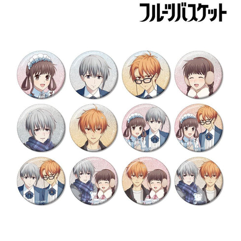 『フルーツバスケット』描き下ろし 雪遊びver.&スノーメイド&執事ver. トレーディンググリッター缶バッジ(単位/BOX)