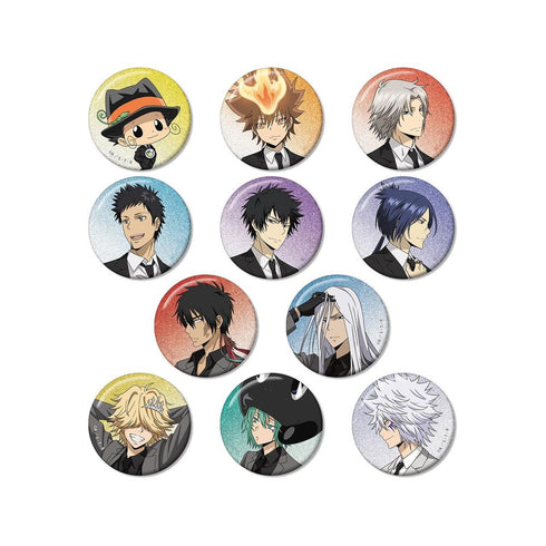 『家庭教師ヒットマンREBORN!』描き下ろし スーツの歩みver. トレーディンググリッター缶バッジ(単位/BOX)