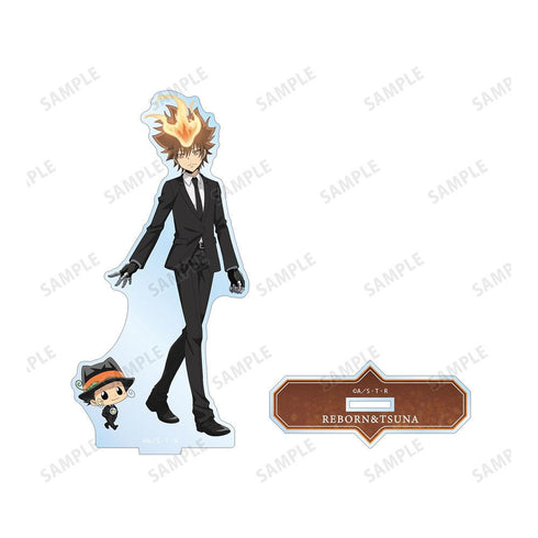 『家庭教師ヒットマンREBORN!』描き下ろし リボーン&沢田 綱吉 スーツの歩みver. BIGアクリルスタンド