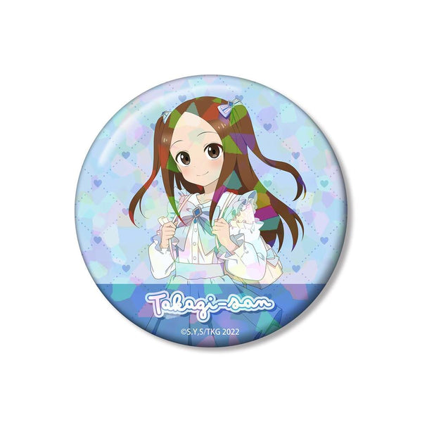 『からかい上手の高木さん』描き下ろし 高木さん 令和 時代ファッションver. 75mmホログラム缶バッジ