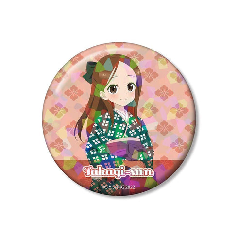 『からかい上手の高木さん』描き下ろし 高木さん 明治 時代ファッションver. 75mmホログラム缶バッジ