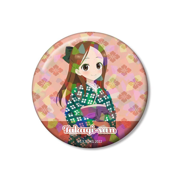『からかい上手の高木さん』描き下ろし 高木さん 明治 時代ファッションver. 75mmホログラム缶バッジ