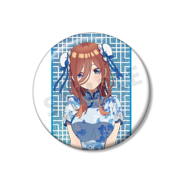 《五等分的新娘*》全新繪製 中野三玖 旗袍版 75mm全息圖鈕扣徽章