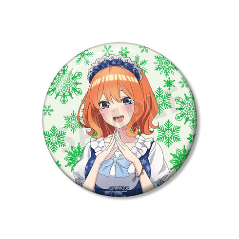 《五等分的新娘*》全新绘制 中野四叶 雪地女仆版 75mm闪粉徽章