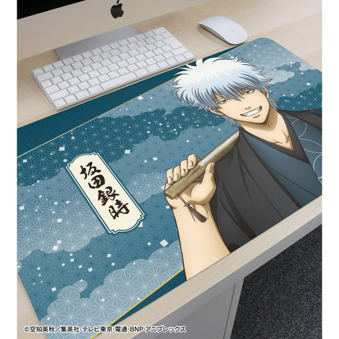 "Gintama" Original Illustration: Sakata Gintoki - One-Sided Floral Kimono Version Multi-Purpose Desk Mat