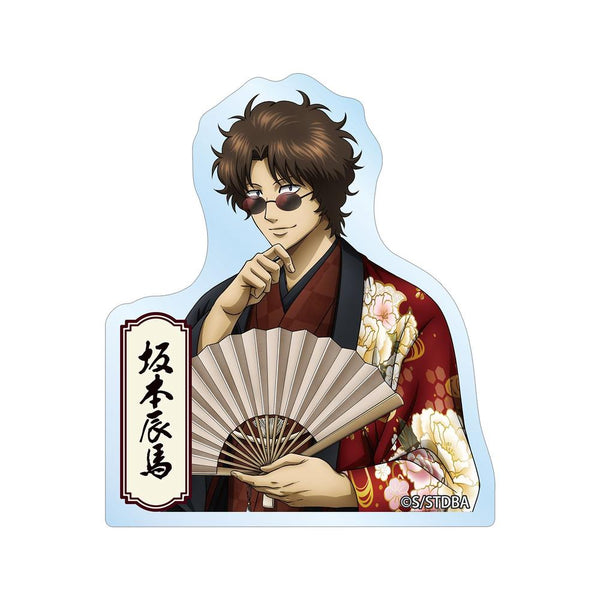 《銀魂》全新繪製 坂本辰馬 單面花卉圖案和服版 模切貼紙