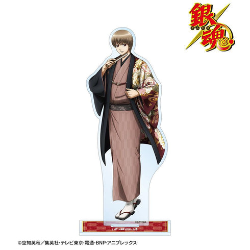 "Gintama" Original Illustration: Sogo Okita - One-Sided Floral Kimono Ver. BIG Acrylic Stand