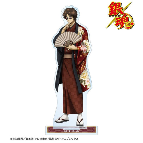 《銀魂》全新繪製 坂本辰馬 單面花卉圖案和服版 BIG 壓克力立牌