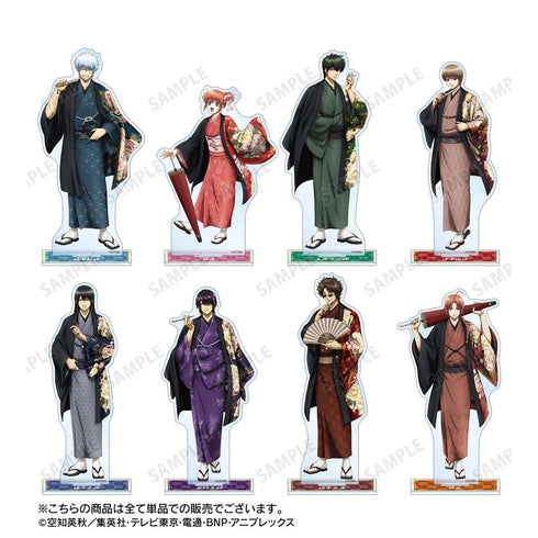 《銀魂》全新繪製 坂本辰馬 單面花卉圖案和服版 BIG 壓克力立牌