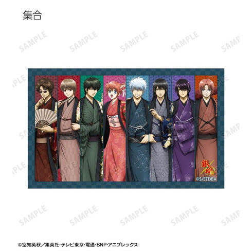 "Gintama" Original Illustration: Single-Sided Floral Kimono Ver. Trading Compact Clear Sheet (Sold by the box)