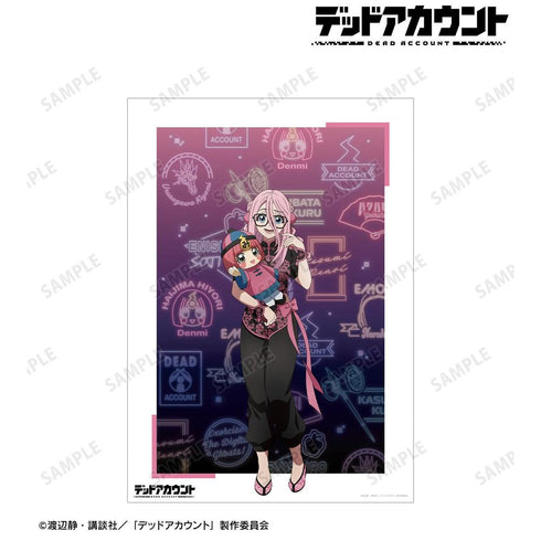 "Dead Account" Original Illustration: Hiyori Haishima in a Cheongsam – A3 Matte-Finish Poster