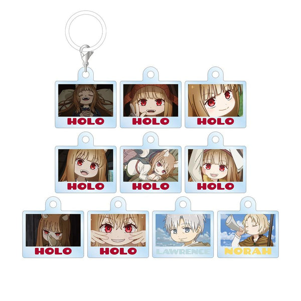 "The Wolf and the Spice: MERCHANT MEETS THE WISE WOLF" Trading "Yuru Koma" Mini Acrylic Charms (Sold by the box)