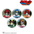 "Battle Fever J" Trading Pin Badges (Sold by the box)