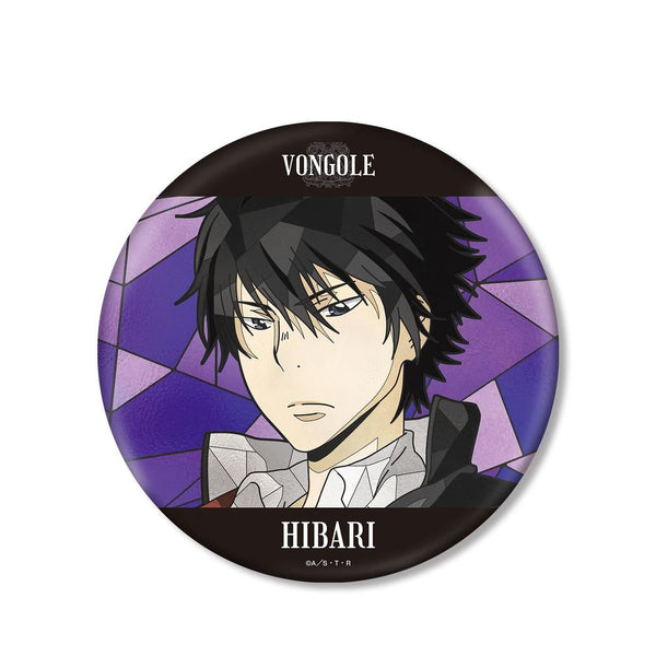 "The Hitman Reborn!" Kyoya Hibari Aure Glass Large Pin Badge
