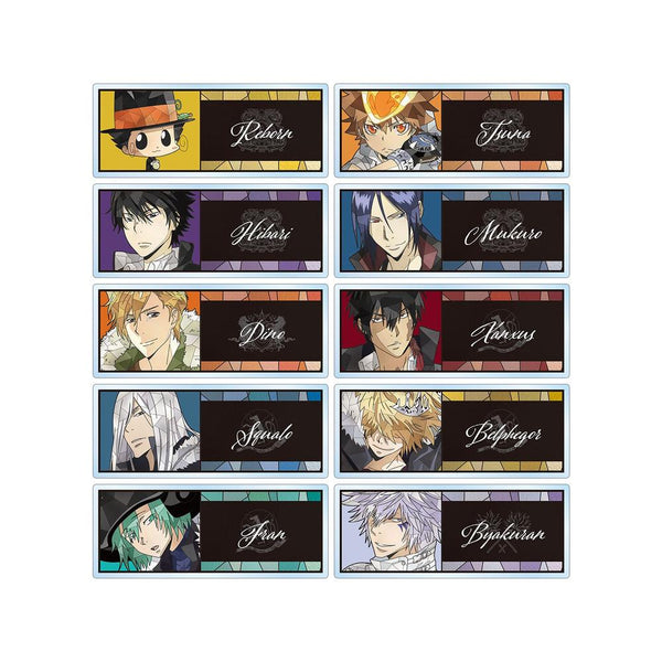 "The Hitman Reborn!" Trading Card Game Aure Glass Acrylic Nameplate (Sold by the box)
