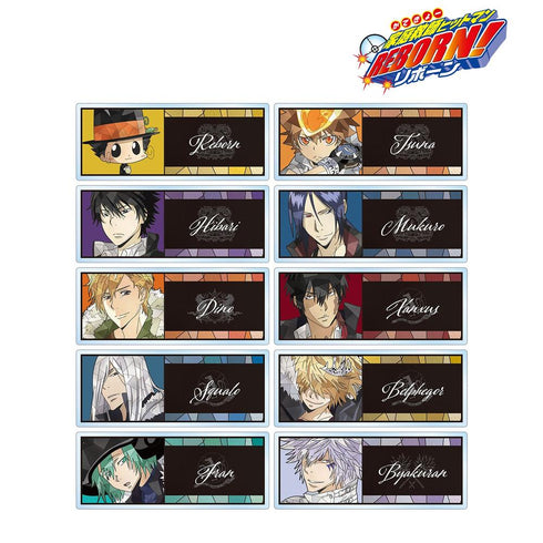 "The Hitman Reborn!" Trading Card Game Aure Glass Acrylic Nameplate (Sold by the box)