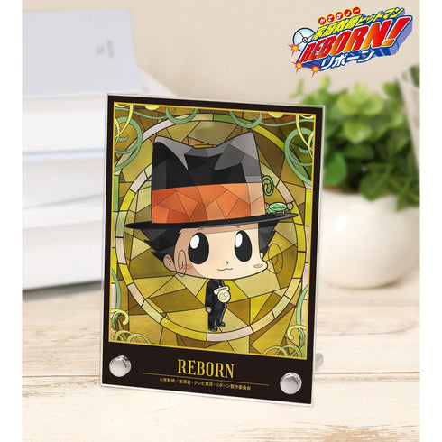 "The Hitman Reborn!" Reborn Aure Glass A6 Acrylic Panel