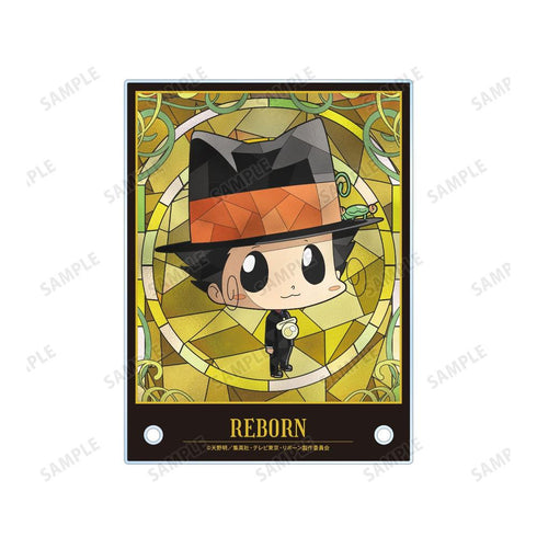 "The Hitman Reborn!" Reborn Aure Glass A6 Acrylic Panel