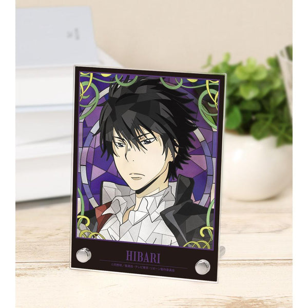 "The Hitman Reborn!" Kyoya Hibari Aure Glass A6 Acrylic Panel