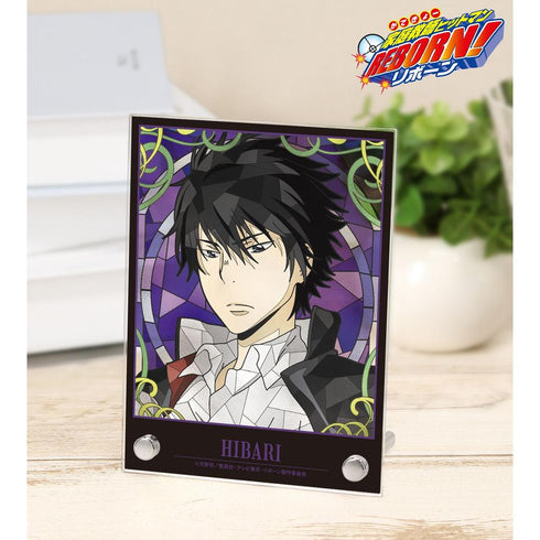 "The Hitman Reborn!" Kyoya Hibari Aure Glass A6 Acrylic Panel