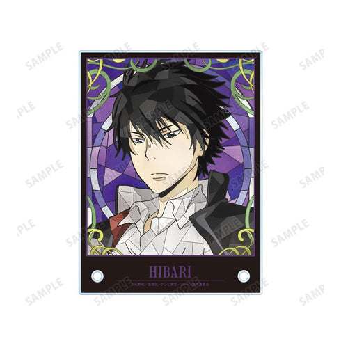 "The Hitman Reborn!" Kyoya Hibari Aure Glass A6 Acrylic Panel