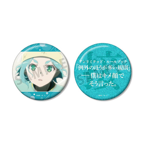 『〈物語〉シリーズ』斧乃木余接 推しゴト 75mm缶バッジ2個セット