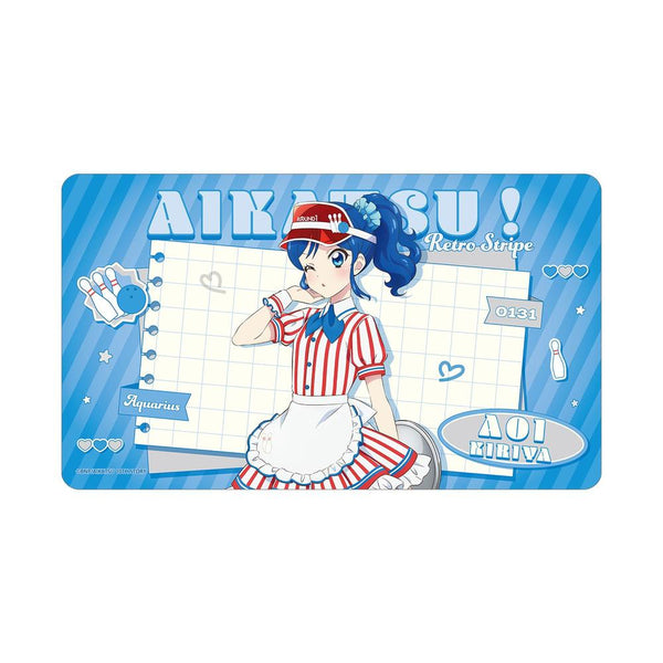 『アイカツ! 10th STORY ~未来へのSTARWAY~』描き下ろし 霧矢あおい レトロストライプver. マルチデスクマット