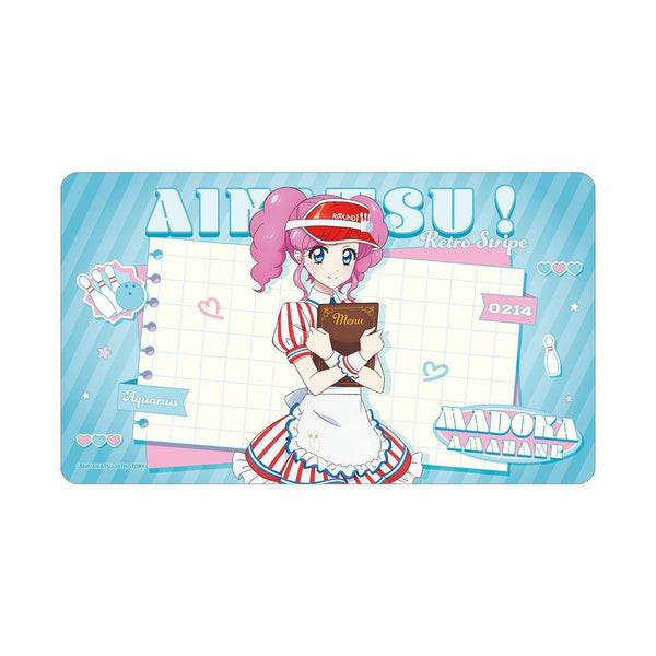 『アイカツ! 10th STORY ~未来へのSTARWAY~』描き下ろし 天羽まどか レトロストライプver. マルチデスクマット