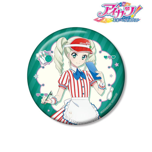 『アイカツ! 10th STORY ~未来へのSTARWAY~』描き下ろし 藤堂ユリカ レトロストライプver. 100mm缶バッジ