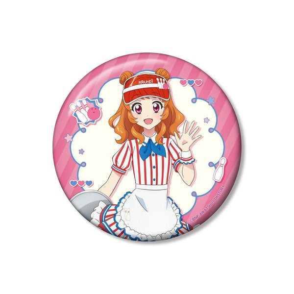 『アイカツ! 10th STORY ~未来へのSTARWAY~』描き下ろし 大空あかり レトロストライプver. 100mm缶バッジ