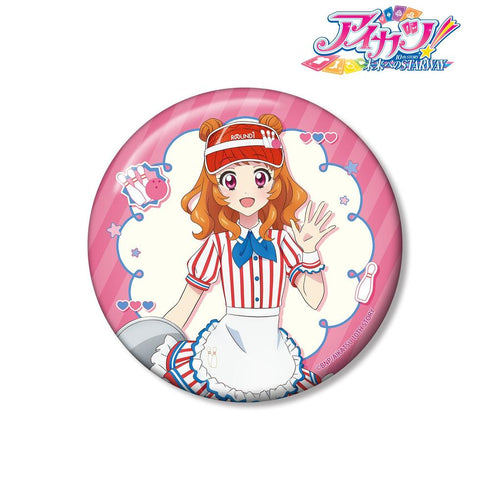 『アイカツ! 10th STORY ~未来へのSTARWAY~』描き下ろし 大空あかり レトロストライプver. 100mm缶バッジ