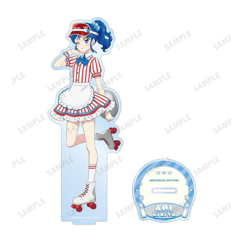 『アイカツ! 10th STORY ~未来へのSTARWAY~』描き下ろし 霧矢あおい レトロストライプver. BIGアクリルスタンド