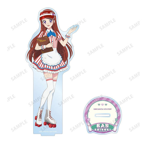 『アイカツ! 10th STORY ~未来へのSTARWAY~』描き下ろし 紫吹 蘭 レトロストライプver. BIGアクリルスタンド