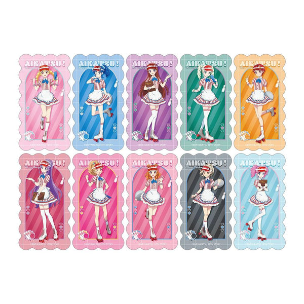 『アイカツ! 10th STORY ~未来へのSTARWAY~』描き下ろし レトロストライプver. トレーディングダイカットステッカー(単位/BOX)