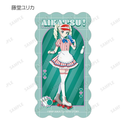 『アイカツ! 10th STORY ~未来へのSTARWAY~』描き下ろし レトロストライプver. トレーディングダイカットステッカー(単位/BOX)