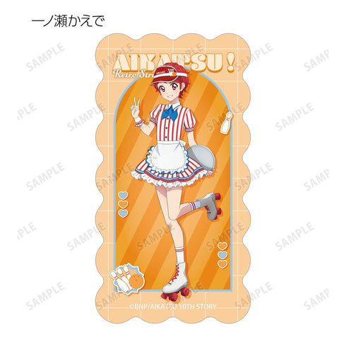『アイカツ! 10th STORY ~未来へのSTARWAY~』描き下ろし レトロストライプver. トレーディングダイカットステッカー(単位/BOX)