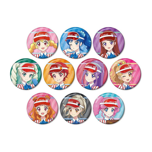 『アイカツ! 10th STORY ~未来へのSTARWAY~』描き下ろし レトロストライプver. トレーディング缶バッジ(単位/BOX)