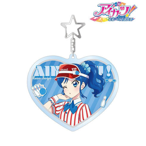『アイカツ! 10th STORY ~未来へのSTARWAY~』描き下ろし 霧矢あおい レトロストライプver. BIGアクリルキーホルダー