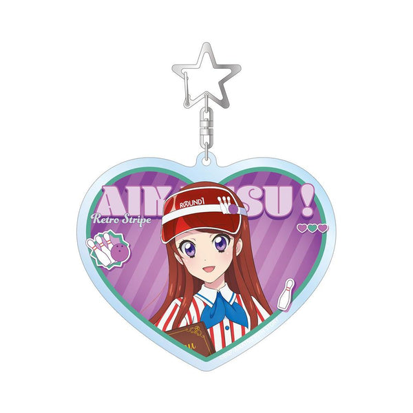 『アイカツ! 10th STORY ~未来へのSTARWAY~』描き下ろし 紫吹 蘭 レトロストライプver. BIGアクリルキーホルダー