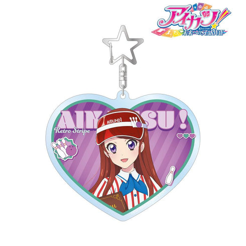 『アイカツ! 10th STORY ~未来へのSTARWAY~』描き下ろし 紫吹 蘭 レトロストライプver. BIGアクリルキーホルダー
