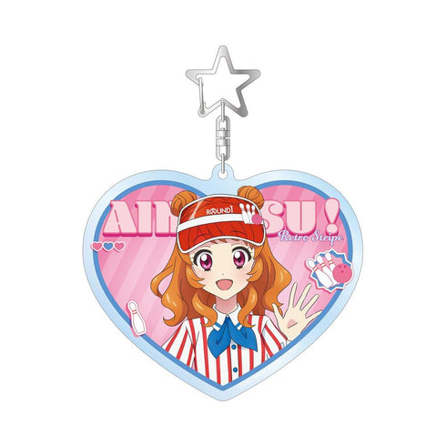 『アイカツ! 10th STORY ~未来へのSTARWAY~』描き下ろし 大空あかり レトロストライプver. BIGアクリルキーホルダー