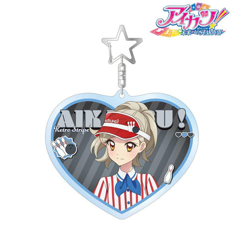 『アイカツ! 10th STORY ~未来へのSTARWAY~』描き下ろし 黒沢 凛 レトロストライプver. BIGアクリルキーホルダー