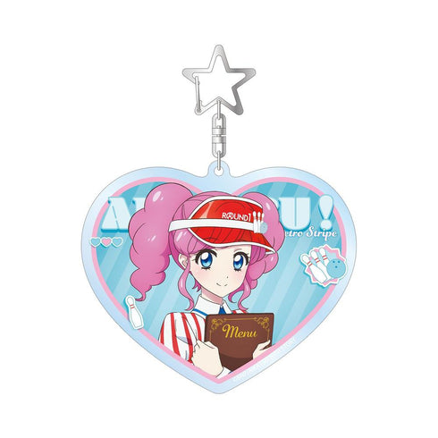 『アイカツ! 10th STORY ~未来へのSTARWAY~』描き下ろし 天羽まどか レトロストライプver. BIGアクリルキーホルダー