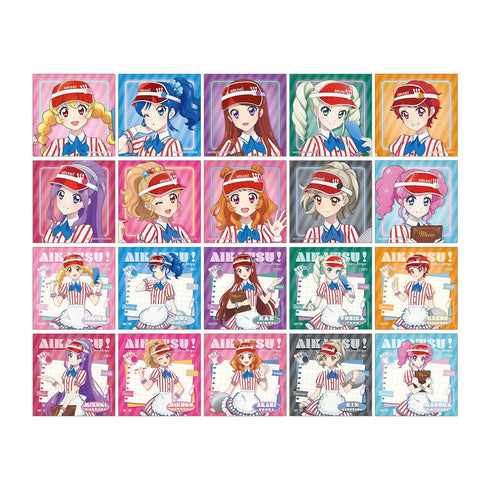 『アイカツ! 10th STORY ~未来へのSTARWAY~』描き下ろし レトロストライプver. トレーディング正方形ブロマイド(単位/BOX)
